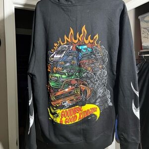 Black “Goodbye & Good Riddance” Graphic Sweater